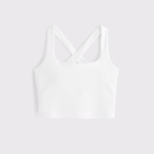 NWOT Abercrombie YPB Cross Back Tank - White